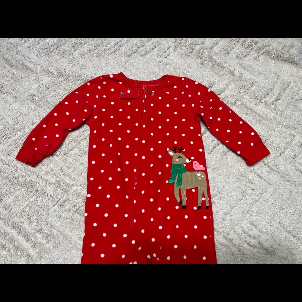 Carters 24 month fleece footed pajamas